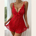 New european and american multi-color see-through sexy lingerie cross-border e-commerce plus size mesh lace temptation sleepwear set