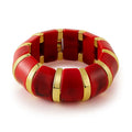 Acrylic smudged bracelet wholesale fashion cross-border stylish exaggerated multi-color accessories high-end wide elastic bracelet