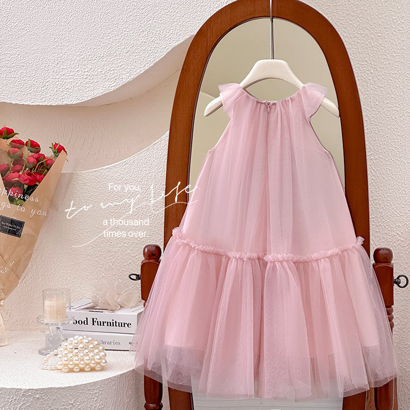 Girls' dresses:  summer new arrivals - stylish floral sleeveless princess sundress