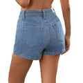Fashion cross-border foreign trade  independent station summer new style washed button decorated asymmetrical denim culottes