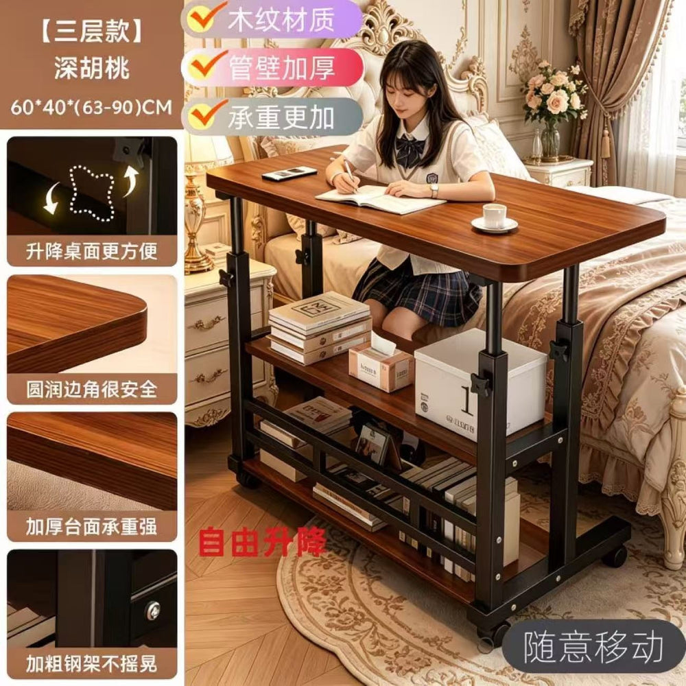 Bedside table movablelift computer desk bedroom for home simple student writing desk dormitory bedside desk