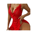 Sexy lingerie european and american cross-border foreign trade sexy suspender lace mesh embroidered skirt and underwear set 4377s-