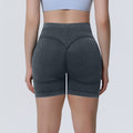 New arrival cross-border seamless washable tight high elastic high waist yoga shorts sports running fitness yoga wear three-quarter pants