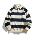 fall/winter new arrivals:  independent store trendy oversized striped piqué hoodie - hong kong style, unisex