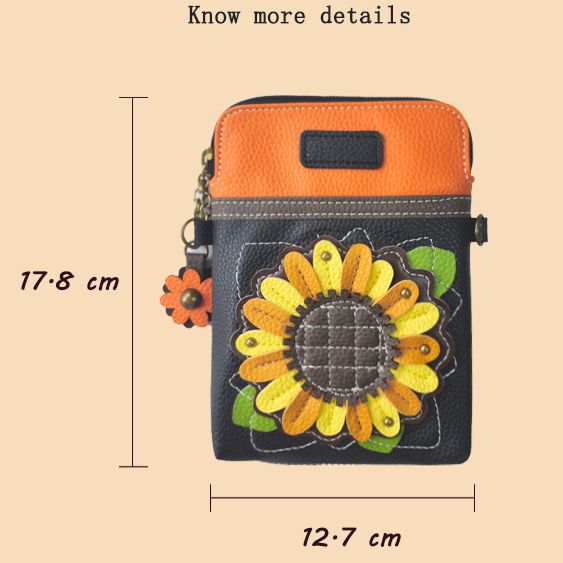 Cross-border hot-selling sunflower women's bags custom retro style flower handbags fashionable versatile messenger bags