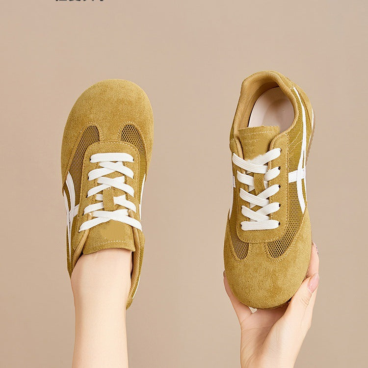 Best sellingretro mesh breathable german training shoes for women 2026autumnew arrival lightweight easiest for matchflatscasual sports sneakers