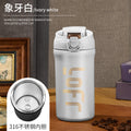 Travel coffee cup for men casual car thermos cup for women accessible luxury cold and hot outdoor portable straw water cup with engraving