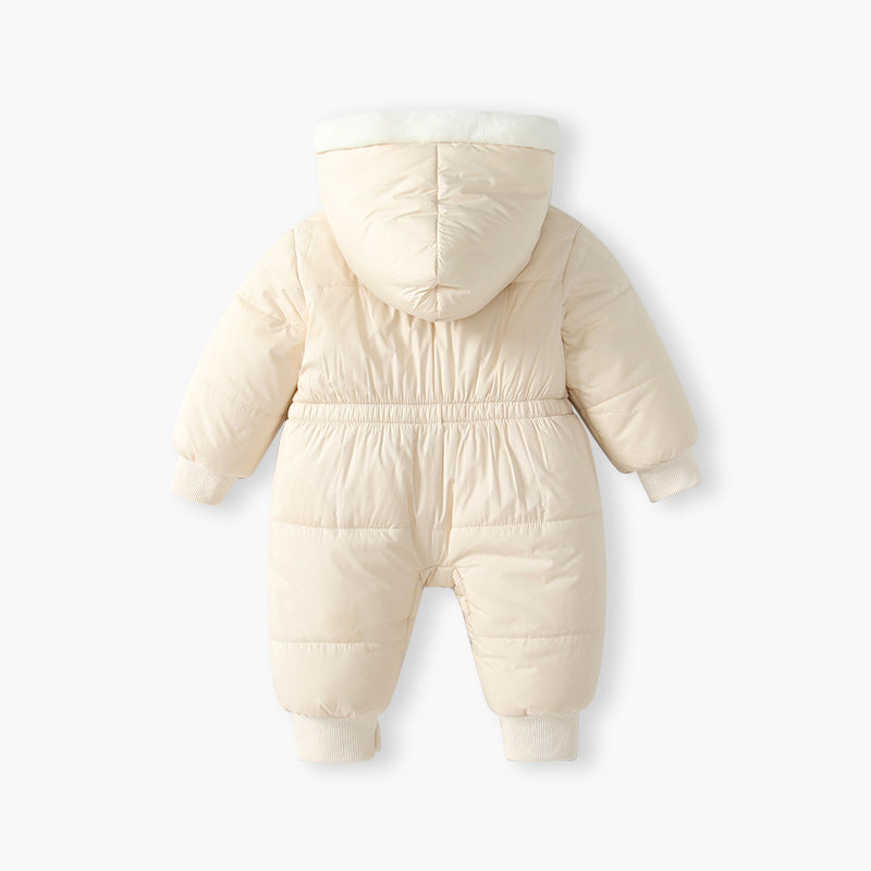 Baby winter clothing quilted jumpsuit type a cotton clothing  new arrival baby autumn and winter clothing outdoor clothing baby crawling clothing