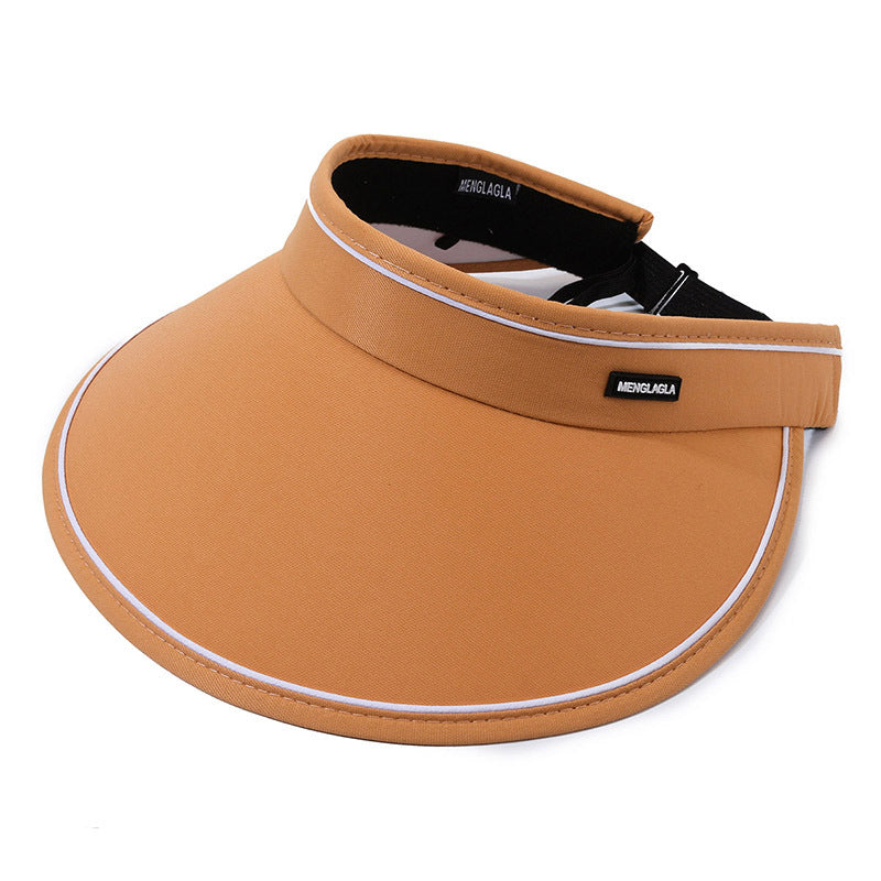 Summer sun protection hat Women's empty top hat Outdoor cycling UV protection sun protection hat Roof cover face brim