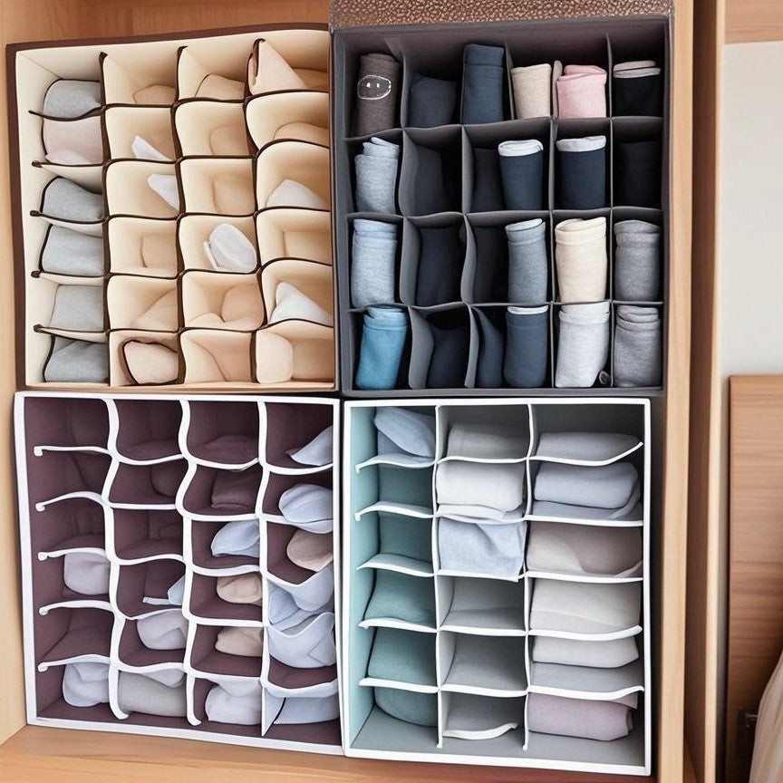 Bedroom underwear, socks storage box, box division, household drawer type drawer storage partition, socks sorting box