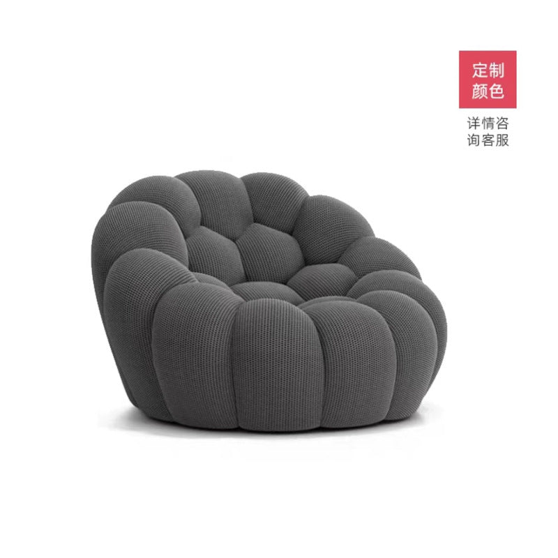 Nordic minimalist designer bubble sofa - available in single, double, and three-seater configurations - fully assembled - rolf benz style - unique villa design - compression packed football sofa