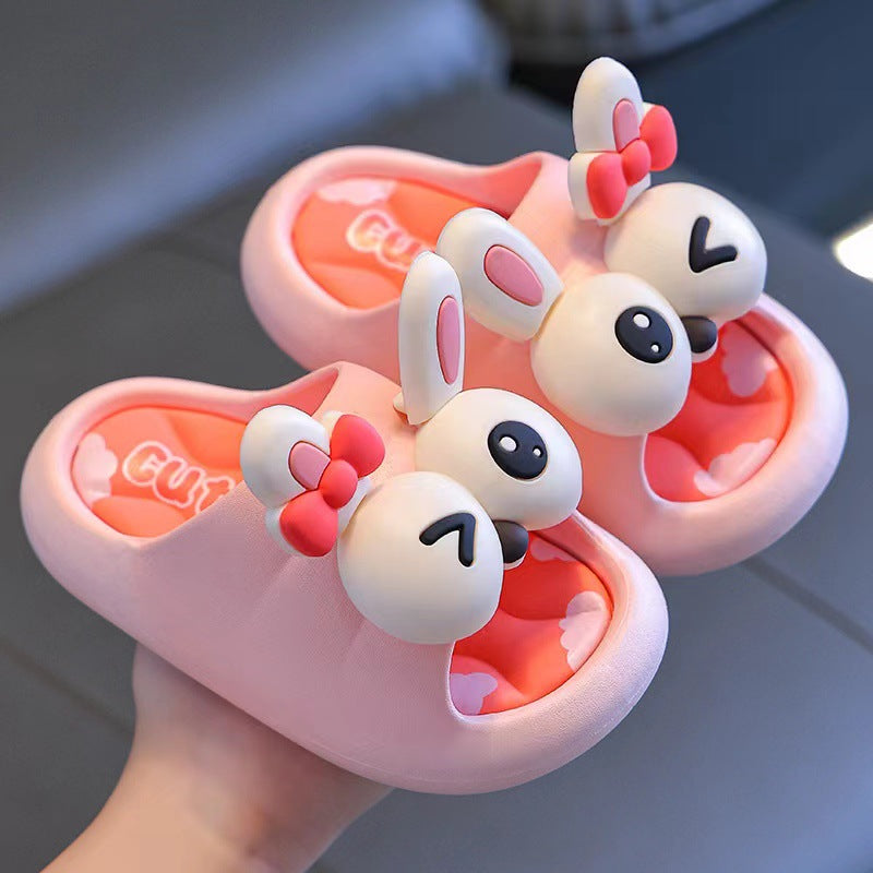 2024 new kids' cloud slippers: cute, non-slip, soft-soled summer slides for bath and home - wholesale