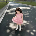 【wenqi】girls' dress  new summer forest style dress for girls, cake dress, first birthday dress for children