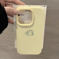 Cute simple drawing kitten suitable for iphone17promax korean style gentle style apple 16 mobile phone protective case