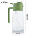 For homespray and pour two-in-one oil pot two-in-one kitchen for homespray atomized oil bottle automatic opening and closing oil pot