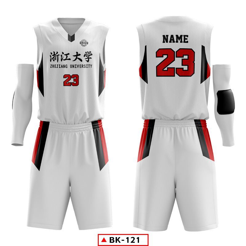 2024 new basketball jersey suit men's custom college student sports training game jersey American basketball jersey printing