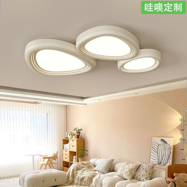 [Wow] Ceiling light Nordic warm and creative cloud children's room light cream wind eye protection whole house lighting package
