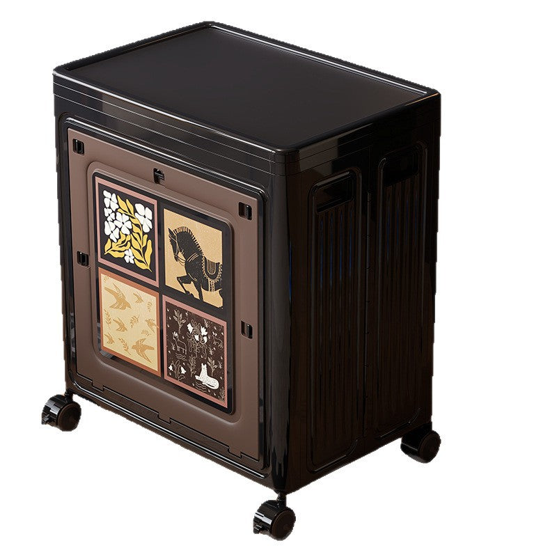 Antique storage box for clothes Large capacity flip cover finishing box Folding storage box Clothes quilt retro storage cabinet