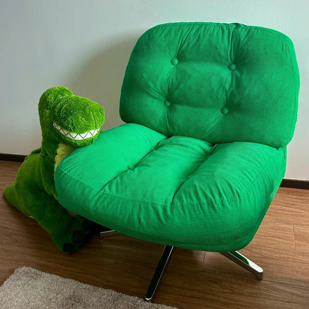 Dewey lingerg chair casual balcony living room rotate sofa chair designer creative popular green lazy sofa