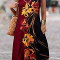 wholesale women's short-sleeved dresses, fashionable women's dresses for spring, summer, and autumn, new cross-border printed designs