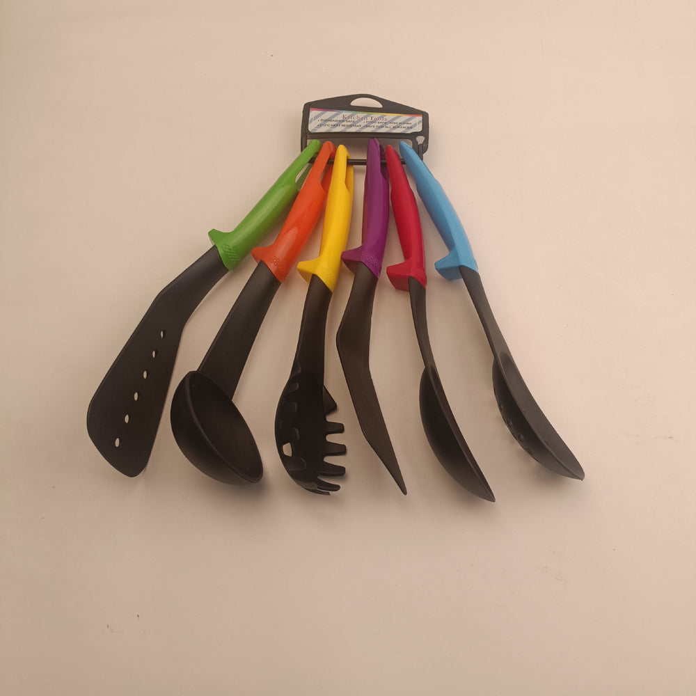 nylon spatula six-piece set of spoons kitchen multi-functional cooking high temperature resistant kitchenware set manufacturer wholesale