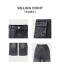 kidsloose pantsjeansk-style washed and distressed multi-flap pocket pantsretroworkwear men's and women's children's clothingstraight-leg pants