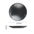 Japanese-style ceramic dinner plates - shallow plates, flat plates, western dinnerware, high-end hotel tableware, steak plates, retro & stylish serving dishes