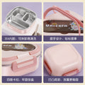 304 stainless steel lunch box for students - includes lid, spoon, and square insulated food container. adult divided bento box, microwave safe
