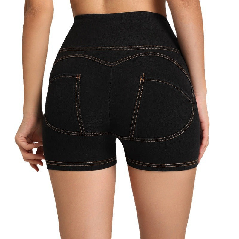 Influencer-approved, new high-waisted peach lift workout shorts for women. these figure-hugging, slimming, and stretchy yoga shorts are perfect for your next workout