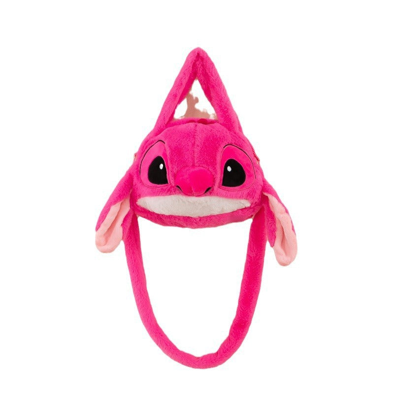 New cute animal crossbody bag for women - japanese style soft and sweet girly plush cartoon foreign trade bag - children's handbag