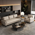Small apartment sofa double three-person accessible luxury apartment rental room rest area reception clothing store b&b cat scratching leather wood