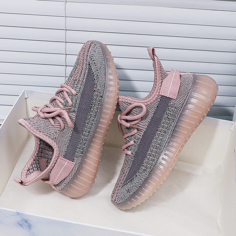 350 flyknit spring/summer new collection: versatile, trendy, casual, athletic, running shoes - soft, flat, sock-style, breathable mesh