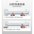 Pleated blinds without punching, simple bathroom, bedroom, office, aluminum alloy shading and lifting [honey bean]
