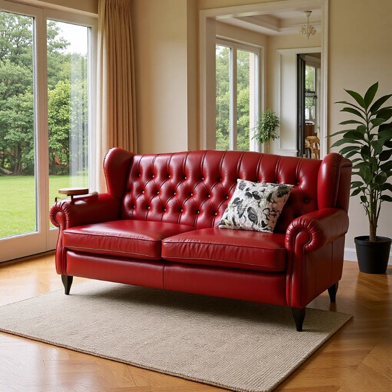 Leather american single sofa chair casual tiger bar chair classic stool retro1919 cigar godfather