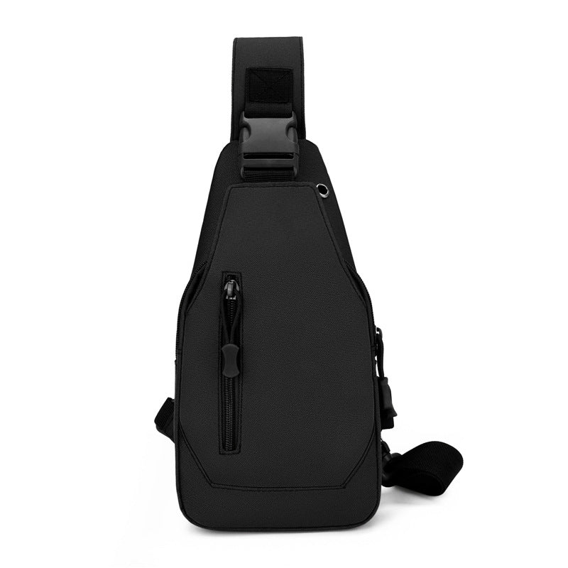 Cross-border outdoor explosive men's bags, casual breast bags, large-capacity shoulder bags, Oxford cloth trendy men's bags, backpacks, messenger bags.