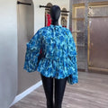 European and american cross-border women's fashion:  summer new arrivals - sweet & fresh floral print, cinched waist, lantern sleeve, short dress