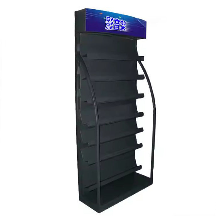 Source Factory Double Sided CD Display Stand Disc DVD Metal Iron Shelf Storage Rack