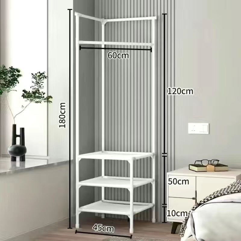 Corner simple coat rack floor bedroom bedside storage rack corner storage rack modern casual clothes rack