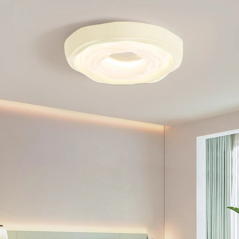 Full Spectrum Ceiling Light Cookies Master Bedroom Ceiling Light Eye Protection Nordic Modern Simple Cream Wind Children's Room Lighting