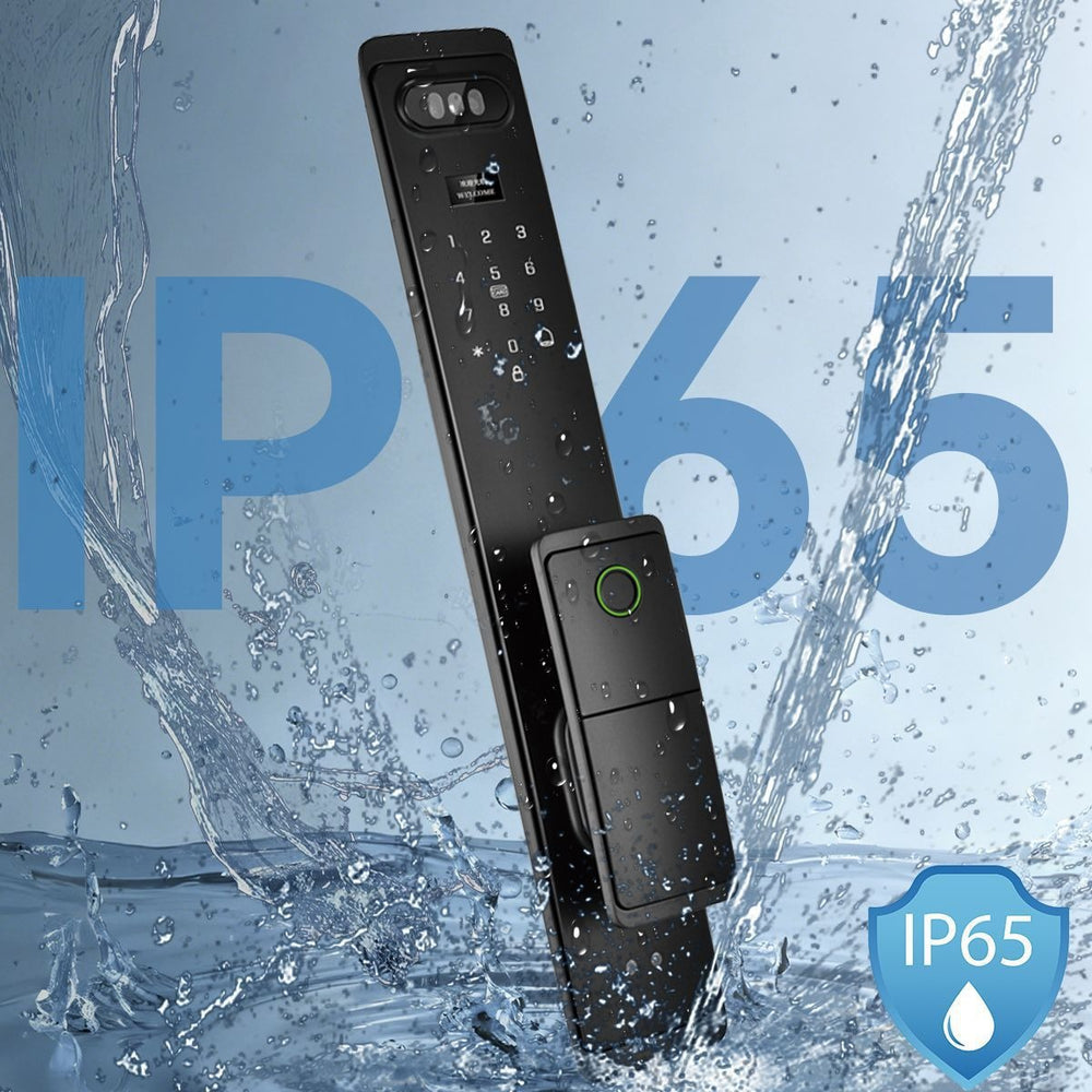 smart lock for homewaterproof fingerprint lock smart door lock palm vein face recognition visual electronic lock graffiti