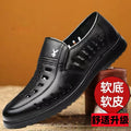 New arrival business hole cool leather shoes men's casual wedding groom british sandals summer breathable youth pointed toe men's shoes