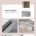 Bathroom cabinet ceramic all-in-one basin sanitary for home wash basin wash basin combination honeycomb aluminum storage j mirror