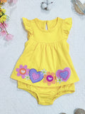 Export original order pure cotton baby girl one-piece triangle summer sleeveless embroider lollipop new arrival category a romper