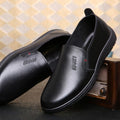 Chef leather shoes men's non-slip waterproof oil-resistant hotel kitchen shoes all-black leather work shoes for men