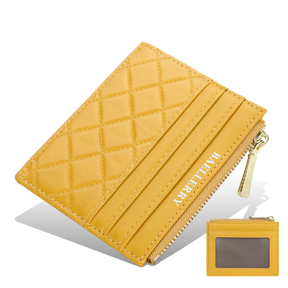 New women's wallet baellerry diamond premium driver's license cover mini multi-card card holder card cover
