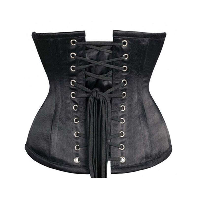 5-button jacquard curved crotch hourglass body-shaping garment, steel buckle tummy control body-shaping tops, waistband retro waist jacket