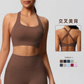 new arrival yoga brushed vest sports intimatesbubble wrap high-strength pilates running fitness yoga clothes