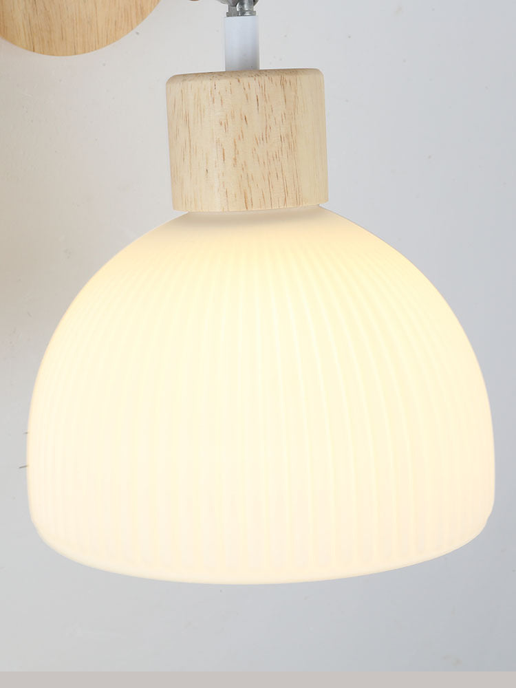 Log wind wall lamp Japanese living room wall lamp wabi wind bedroom bedside lamp B & B universal variety of lighting