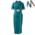 D587 european and american style women's  new fashion short-sleeve blazer collar high-waisted ruffle trim export ol cross-border dress