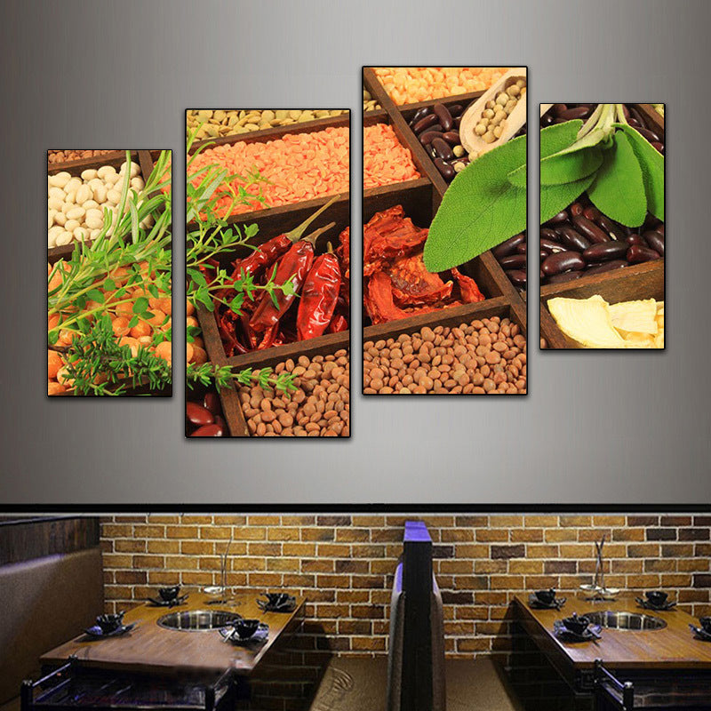 Hotel wall decoration painting Sichuan cuisine Hunan restaurant fast food restaurant box mural restaurant catering hot pot restaurant room painting